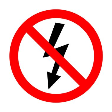 No High voltage danger sign.  clipart