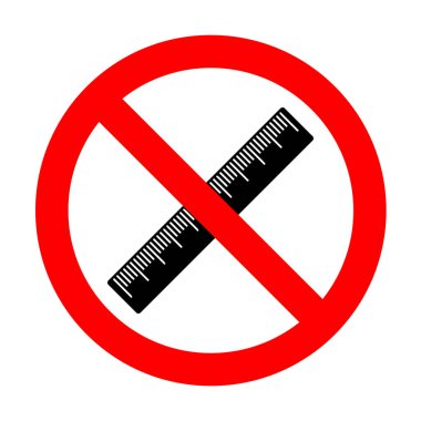 Hiçbir santimetre cetvel işareti. 