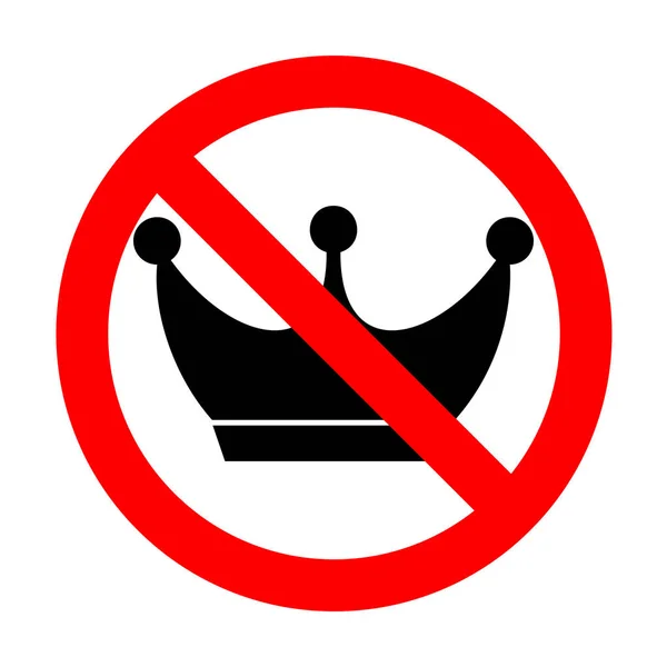 Nenhum sinal da coroa do rei . —  Vetores de Stock