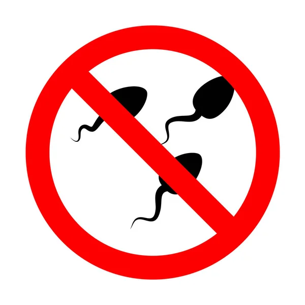 Pas d'illustration de signe Spermes . — Image vectorielle