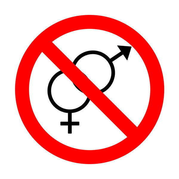 No Sex symbol sign. 