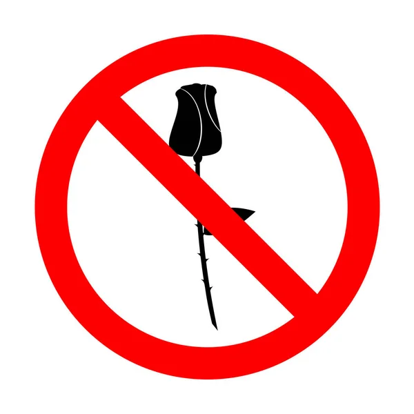 Ninguna ilustración del signo de Rose . — Archivo Imágenes Vectoriales