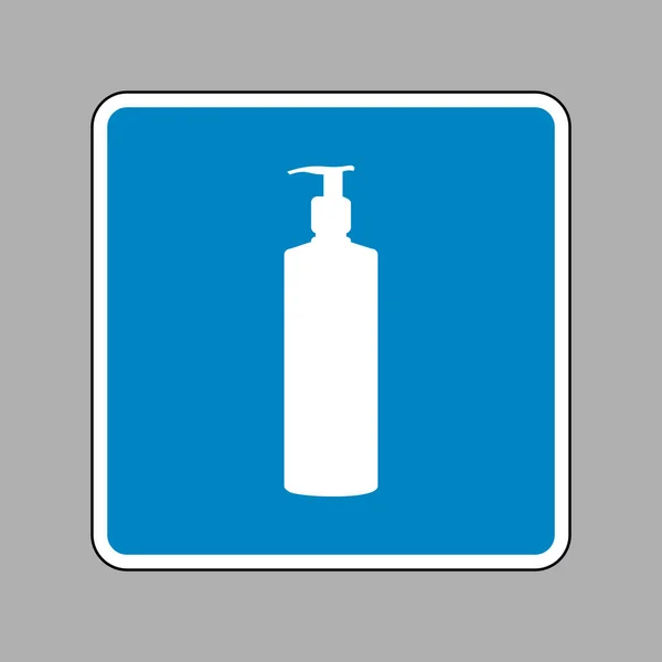 Gel, Foam Or Liquid Soap. Dispenser Pump Plastic Bottle silhouet — Stock Vector
