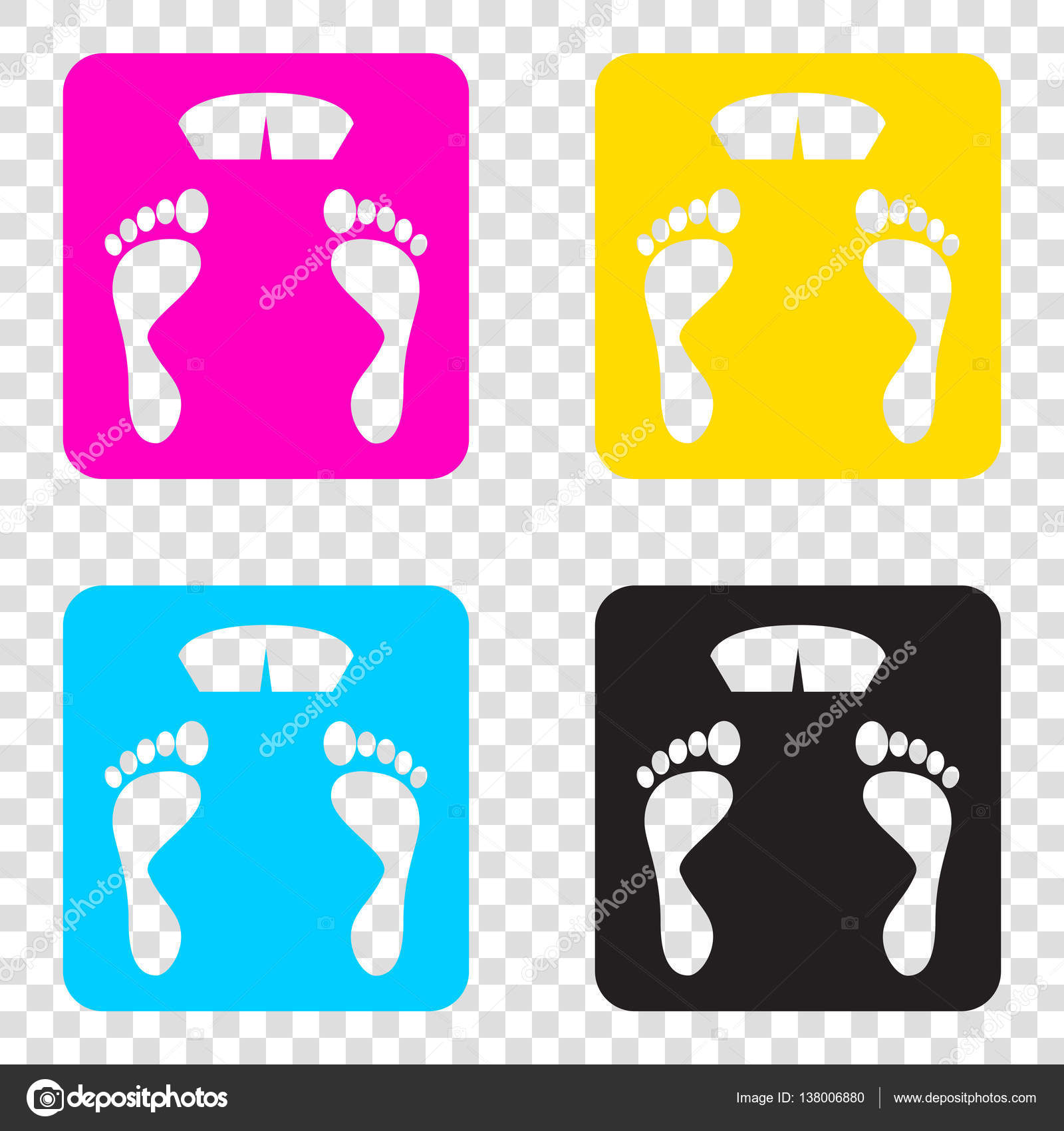 bathroom scale sign. cmyk icons on transparent background. cyan bathroom scale sign. cmyk icons on transparent background. cyan