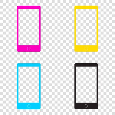 Soyut tarzı modern bir gadget'ı boş ekran ile. Herhangi için şablon