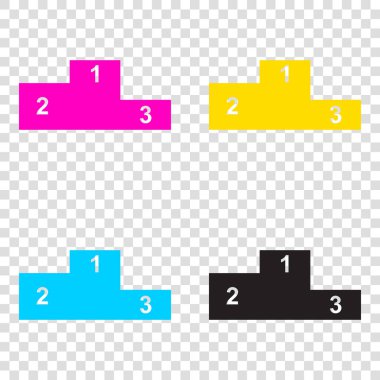 Kanepenin işareti illüstrasyon. Düz stil ikonu. Transpare CMYK simgeleri