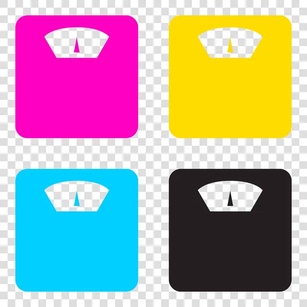 Signo de baño. CMYK iconos sobre fondo transparente. Cian. , — Archivo Imágenes Vectoriales