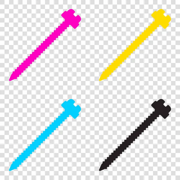 Vida işareti illüstrasyon. CMYK simgeleri şeffaf arka plan. C