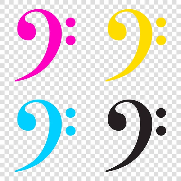 Küp işareti illüstrasyon. CMYK simgeleri şeffaf arka plan. Cy