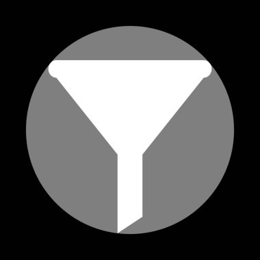 Basit kayıt filtreleme. Siyah adam, gri daire içinde beyaz simgesi