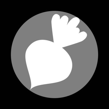 Pancar basit kayıt. Siyah arka plan, gri daire içinde beyaz simgesi.