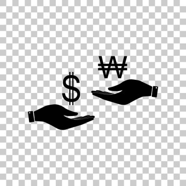 El el üzerinden Döviz Alım Satım. Dolar ve Güney Kore Wonu.