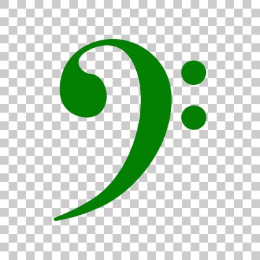 Küp işareti illüstrasyon. Saydam arka plan üzerinde koyu yeşil simge.