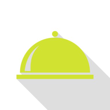 Sunucu oturum illüstrasyon. Düz stil gölge yolu ile armut simgesi.