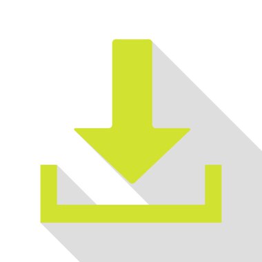 İşareti illüstrasyon indirmek. Düz stil gölge yolu ile armut simgesi.