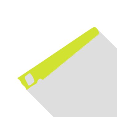 Basit işareti gördüm. Düz stil gölge yolu ile armut simgesi.