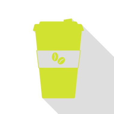 TV mikrofon işaret illüstrasyon. Düz stil gölge yolu ile armut simgesi.