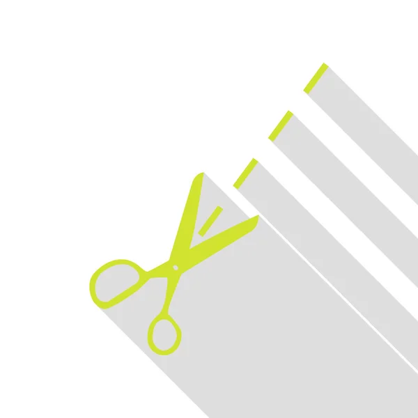 Sax logga illustration. Päron-ikonen med platt stil skugga sökväg. — Stock vektor