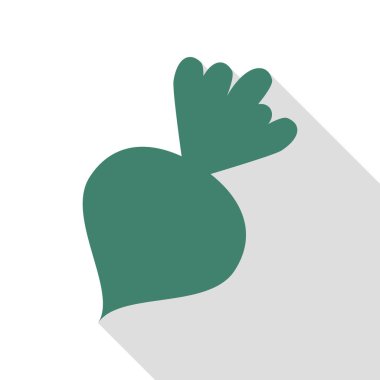 Pancar basit kayıt. Veridian simgesi düz stil gölge yolu ile.