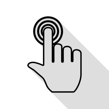 El düğmesini tıklayın. Düz stil gölge yolu ile siyah simgesi.