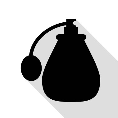Vektör siyah parfüm Icon set. Simge nesne parfüm, parfüm simge resim. Düz stil gölge yolu ile siyah simgesi.