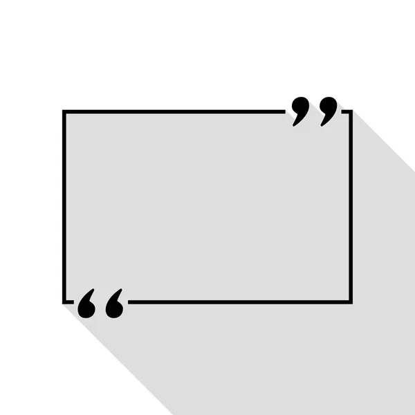 Text nabídky sign. Černá ikona s ploché styl stínu cestou. — Stockový vektor