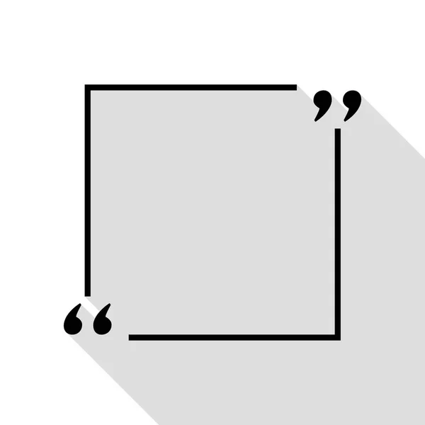 Text nabídky sign. Černá ikona s ploché styl stínu cestou. — Stockový vektor