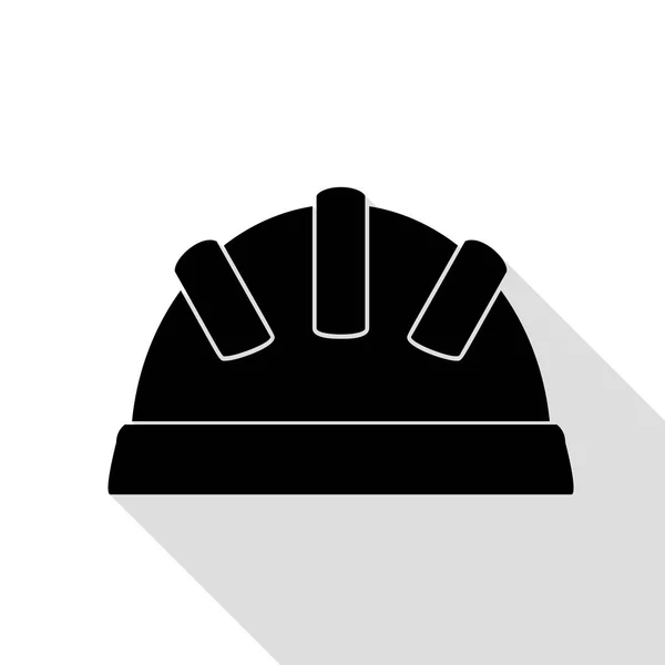 Dětské ilustrace sign. Černá ikona s ploché styl stínu cestou. — Stockový vektor