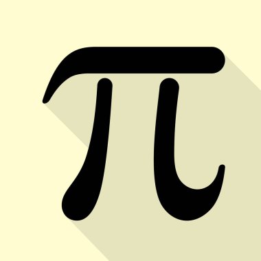 Bowling işareti illüstrasyon. Düz stil gölge yoluyla krem arka plan üzerinde siyah simgesi.