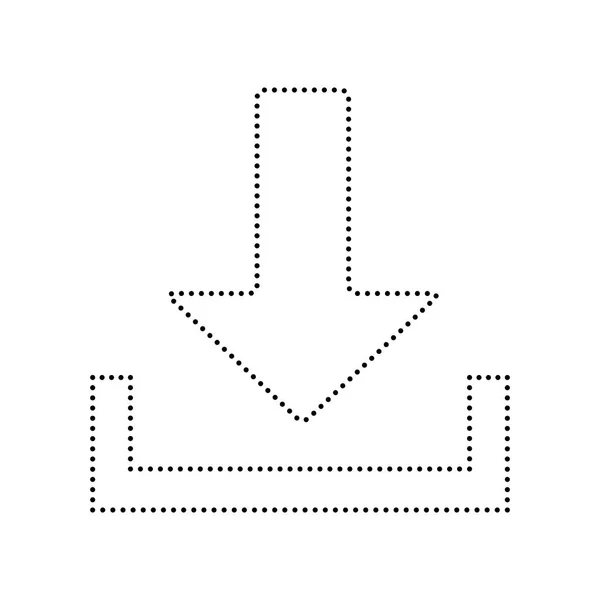 Звантажити значок ілюстрації. Вектор. Чорна плямиста піктограма на білому тлі. Ізольовані . — стоковий вектор