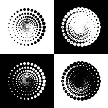 Soyut teknoloji işareti daireler. Vektör. Siyah ve beyaz simgeler ve satranç tahtasının satırı simgesi.