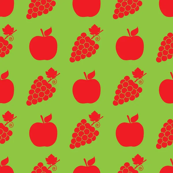 Frutas sem costura fundo ícone padrão. Fundo para impressão têxtil e papel de embrulho. Ilustração vetorial . —  Vetores de Stock