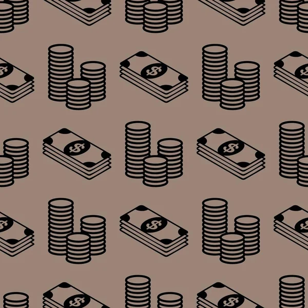 İş ve Finans seamless modeli. Arka plan iş Tema için simgeleri ile. Baskı ve kağıt ambalaj Tekstil için arka plan. Vektör çizim.