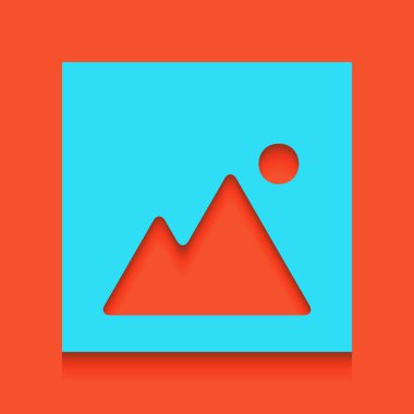 Görüntü illüstrasyon işareti. Vektör. Flamingo arka plan üzerinde aşağı attınız yumuşak gölgeli mavi kutsal kişilerin resmi.