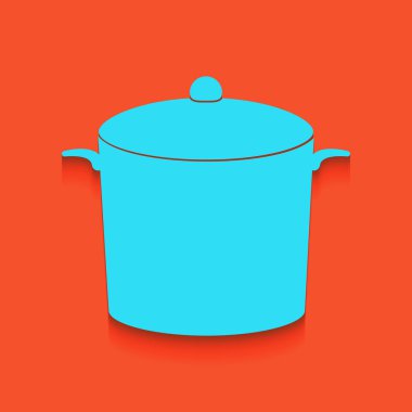 İşareti pan. Vektör. Flamingo arka plan üzerinde aşağı attınız yumuşak gölgeli mavi kutsal kişilerin resmi.