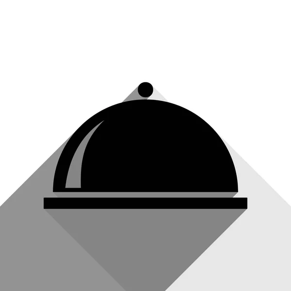 Ilustracja logowania serwera. Wektor. Czarna ikona z dwóch płaskich szare cienie na białym tle. — Wektor stockowy