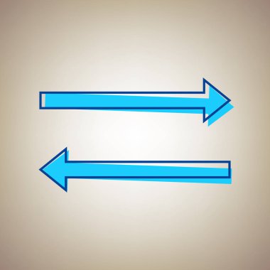 Ok basit kayıt. Vektör. Bej renkli arka plan üzerinde arıza mavi dağılımı ile gökyüzü mavi simge.