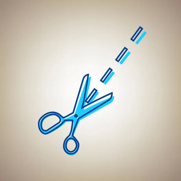 Metal scissors with blue handles.Sewing or tailoring tools kit single icon  in monochrome style vector symbol stock illustration. Stock Vector by  ©PandaVector 149366626