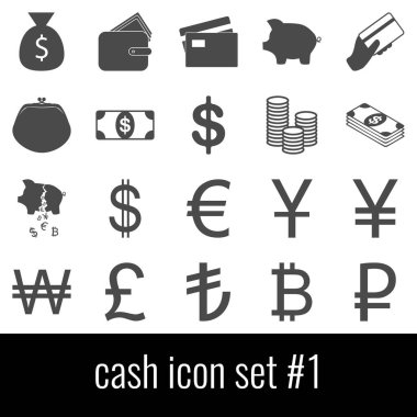 Nakit. Simge 1 ayarlayın. Beyaz arka planda gri simgeleri.