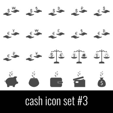 Nakit. Simge seti 3. Beyaz arka planda gri simgeleri.