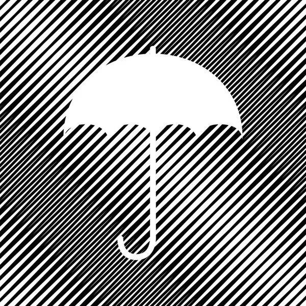 Знак зонтика. Символ защиты от дождя. Плоский стиль дизайна. V — стоковый вектор
