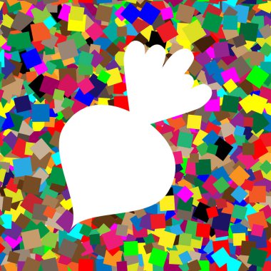 Pancar basit kayıt. Vektör. İle renkli arka plan üzerinde beyaz simgesi