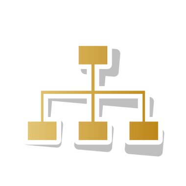 Site harita işareti. Vektör. Degrade simge beyaz dağılımı ile bir