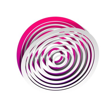 Meridyenler üst görünümden. Vektör. Gölge sökülebilir kağıt