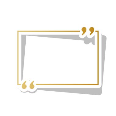 Metin tırnak işareti. Vektör. Degrade simge beyaz dağılımı ile