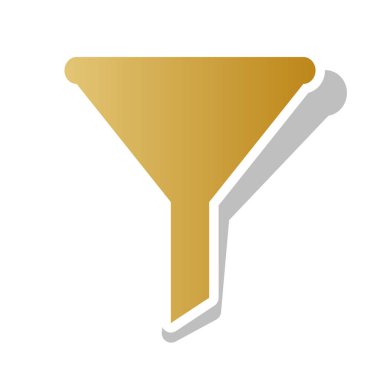 Basit kayıt filtreleme. Vektör. Degrade simge ile beyaz Devamı