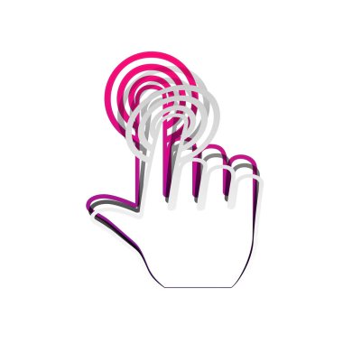 El düğmesini tıklayın. Vektör. BM, gölge ile ayrılabilir kağıt