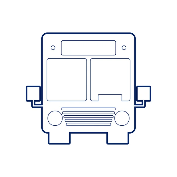 Ilustração do sinal do ônibus. Vector. Ícone preto de estilo plano no branco . — Vetor de Stock