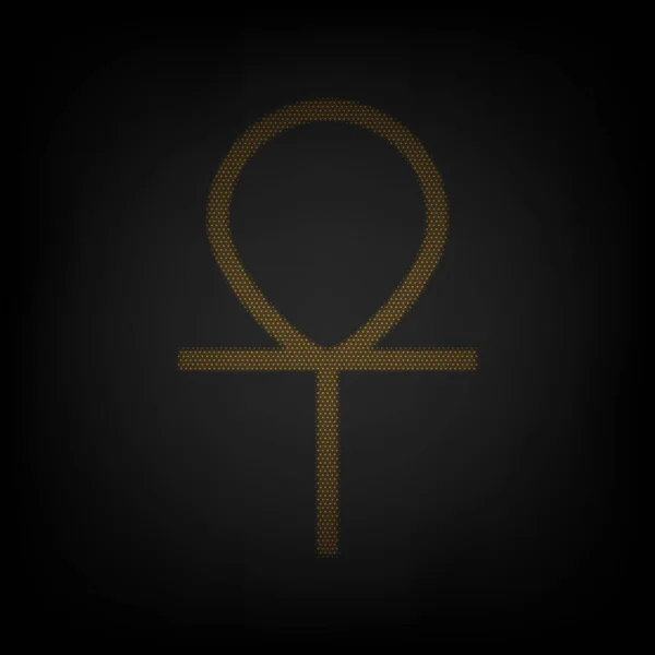 Ankh Symbole Mot Égyptien Pour Vie Symbole Immortalité Icône Comme — Image vectorielle