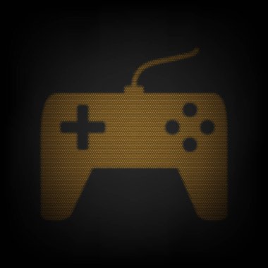 Joystick basit bir işaret. Karanlıktaki küçük turuncu ampulün ızgarası gibi simge.